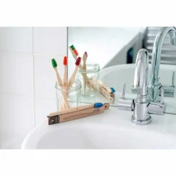 ecoLiving Mondverzorging/Tandenborstel | Tandenborstels*Tandenborstel voor Volwassenen - Rood