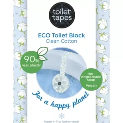 Toilet Tapes Schoonmaakproducten*Toiletblok - Clean Cotton - 1 blok
