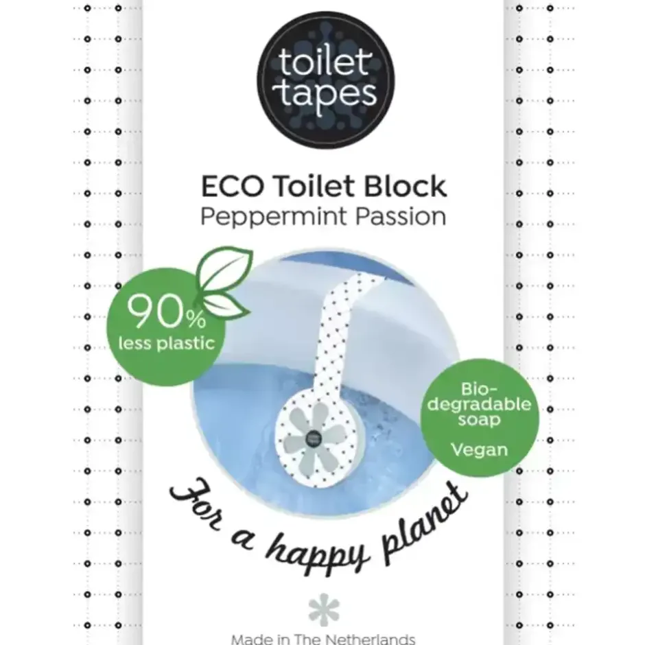 Toilet Tapes Schoonmaakproducten*Toiletblok - Peppermint Passion - 1 blok