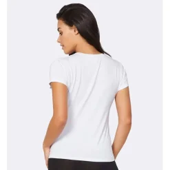 Boody Shirts*T-shirt Dames met ronde hals - wit