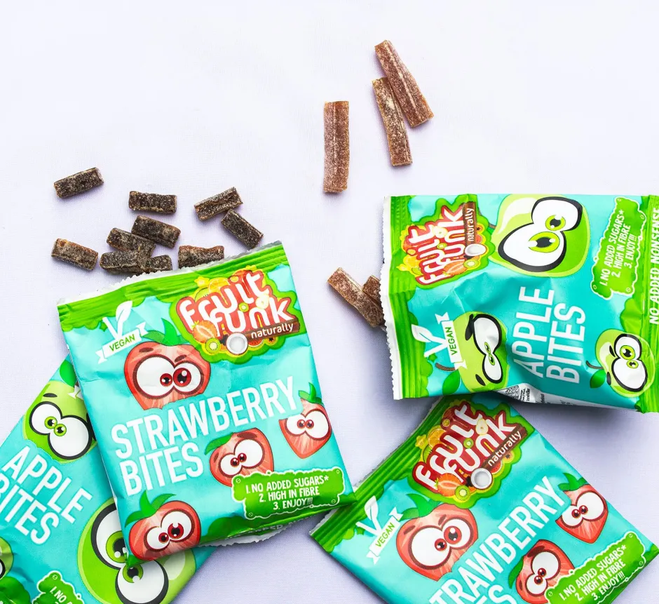 Fruitfunk Snoepjes*Uitdeelzak Mix Aardbei en Appel - (10st) 100g