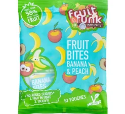 Fruitfunk Snoepjes*Uitdeelzak Mix Banaan en Perzik - (10st) 100g