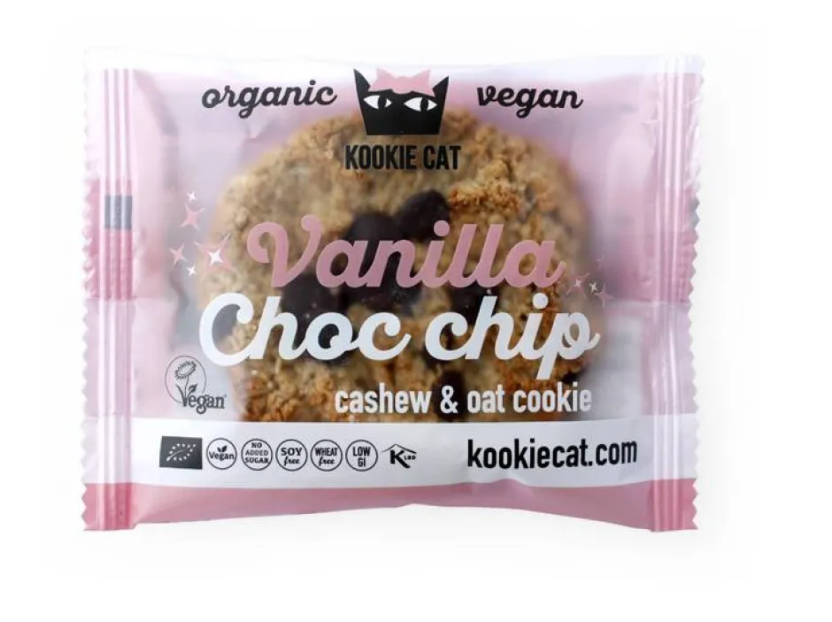 Kookie Cat Koekjes*Vanille en Chocolate Chip Koek 50g - BIO