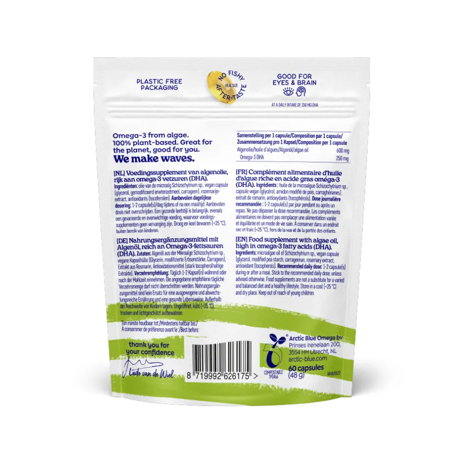 Arctic Blue Ogen | Hart & Bloedvaten*Vegan Algenolie - 60 capsules