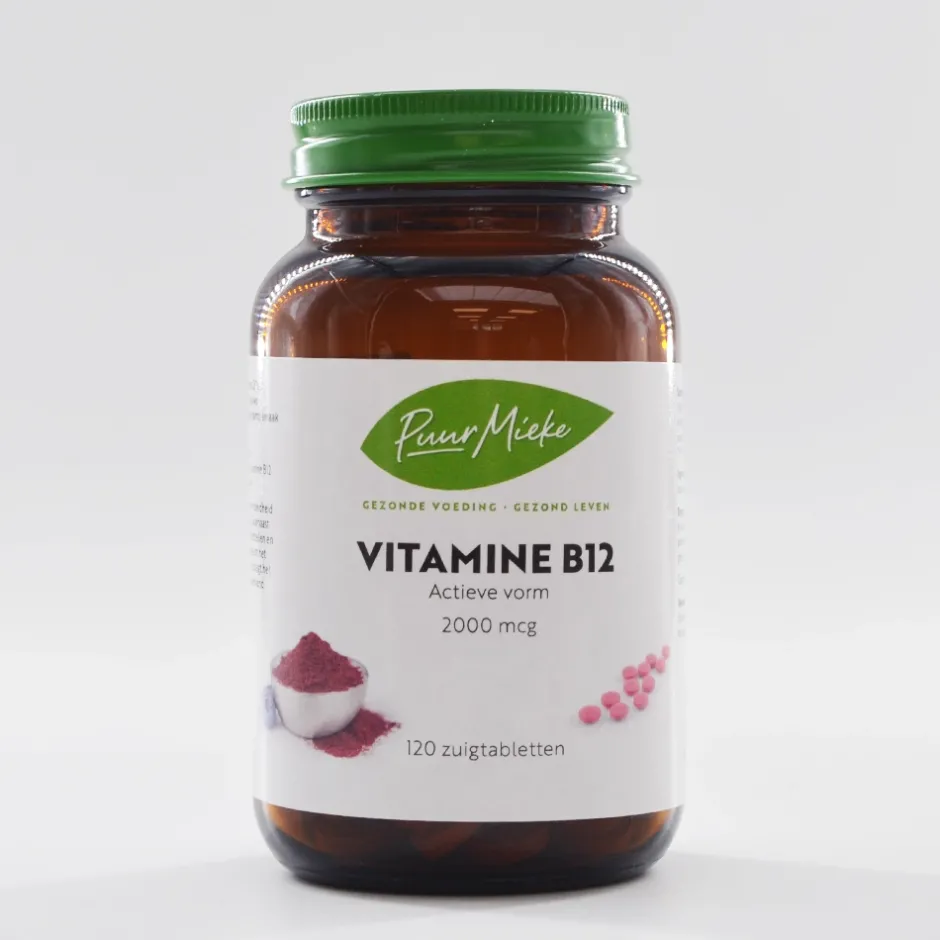 Puur Mieke Immuunsysteem | Energie*Vitamine B12 - Actieve vorm - 2000mcg - 120 zuigtabletten