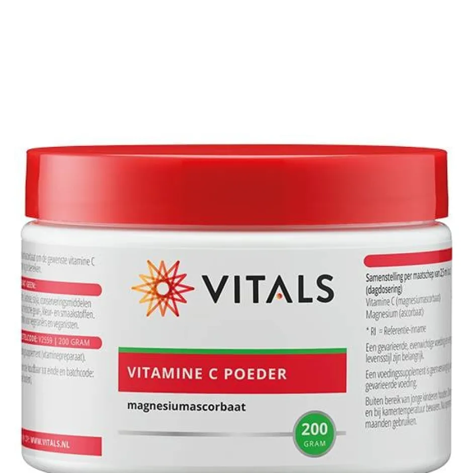 Vitals Immuunsysteem | Botten & Gewrichten*Vitamine C poeder (magnesiumascorbaat) 200g
