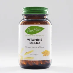 Puur Mieke Spieren | Immuunsysteem*Vitamine D3 en K2 - 2000 IU en 50mcg - 90 softgels