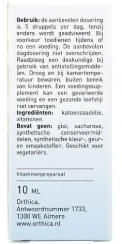 Orthica Botten & Gewrichten | Baby & Kind*Vitamine K1 & D3 Oliedruppels - 10ml
