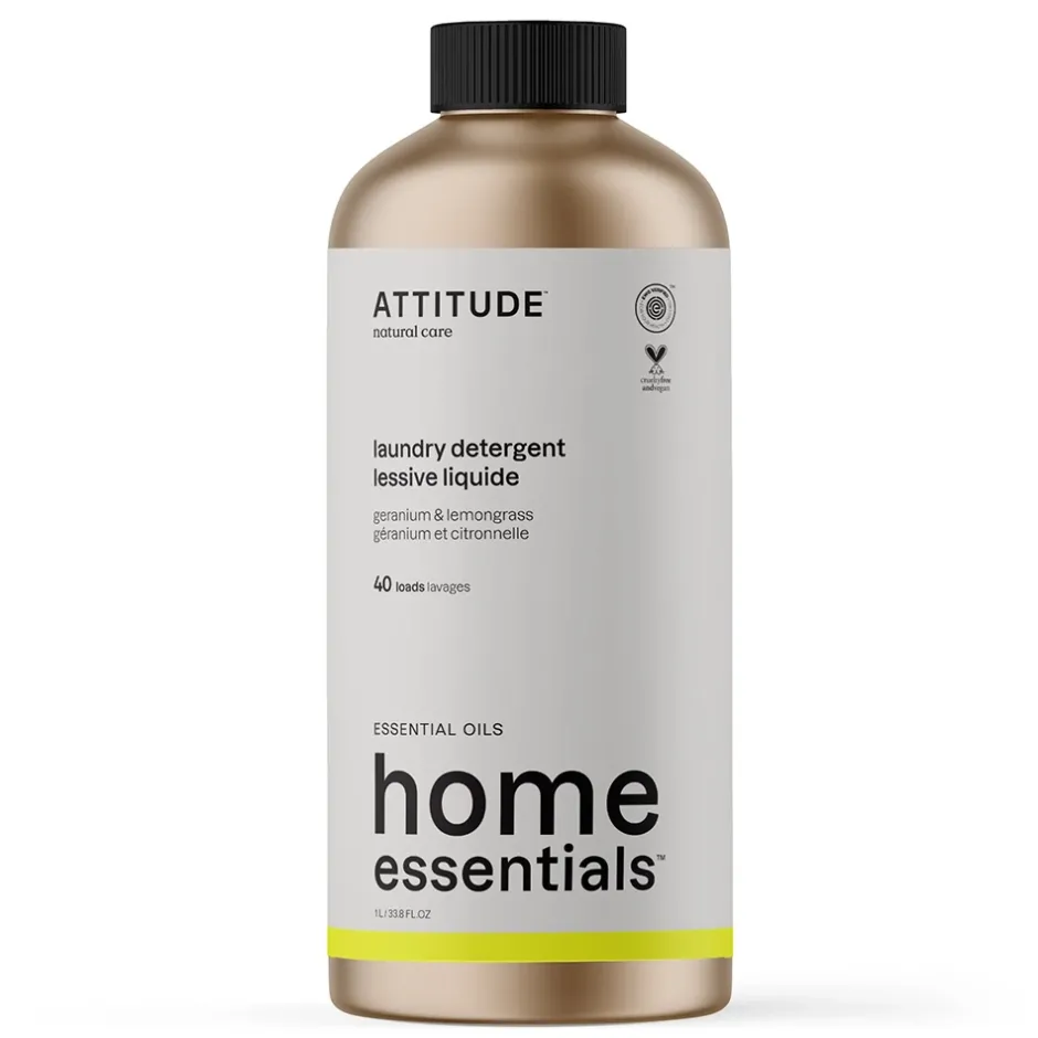 ATTITUDE Wasmachine | Wasmachine En Vaatwasser*Wasmiddel - Geranium & Citroengras - 1000ml