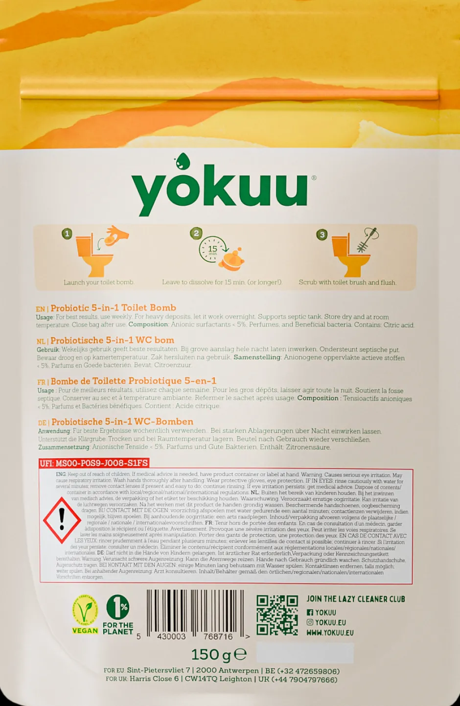 YOKUU Schoonmaakproducten*WC Tablet Fresh Summer Breeze