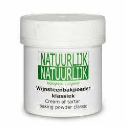 NatuurlijkNatuurlijk Rijsmiddelen*Wijnsteenbakpoeder Klassiek - 80g - BIO