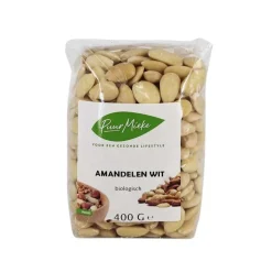 Puur Mieke Fruit & Noten | Biologische Noten*Witte Amandelen - 400g -
