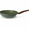 Natura Induction Wokpan Zonder Teflon*Wokpan 28cm met hout-look greep - VegeTek