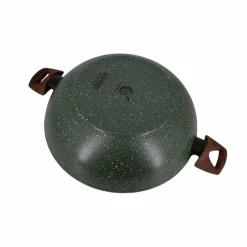 Natura Induction Wokpan Zonder Teflon*Wok/Wadjan XL 32cm - 2 grepen met Deksel - VegeTek