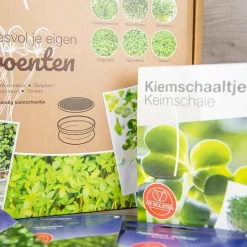 De Bolster Kweeksets | Kiemgroenten*Zadenpakket 'Kiemgroenten met schaaltje' - BIO