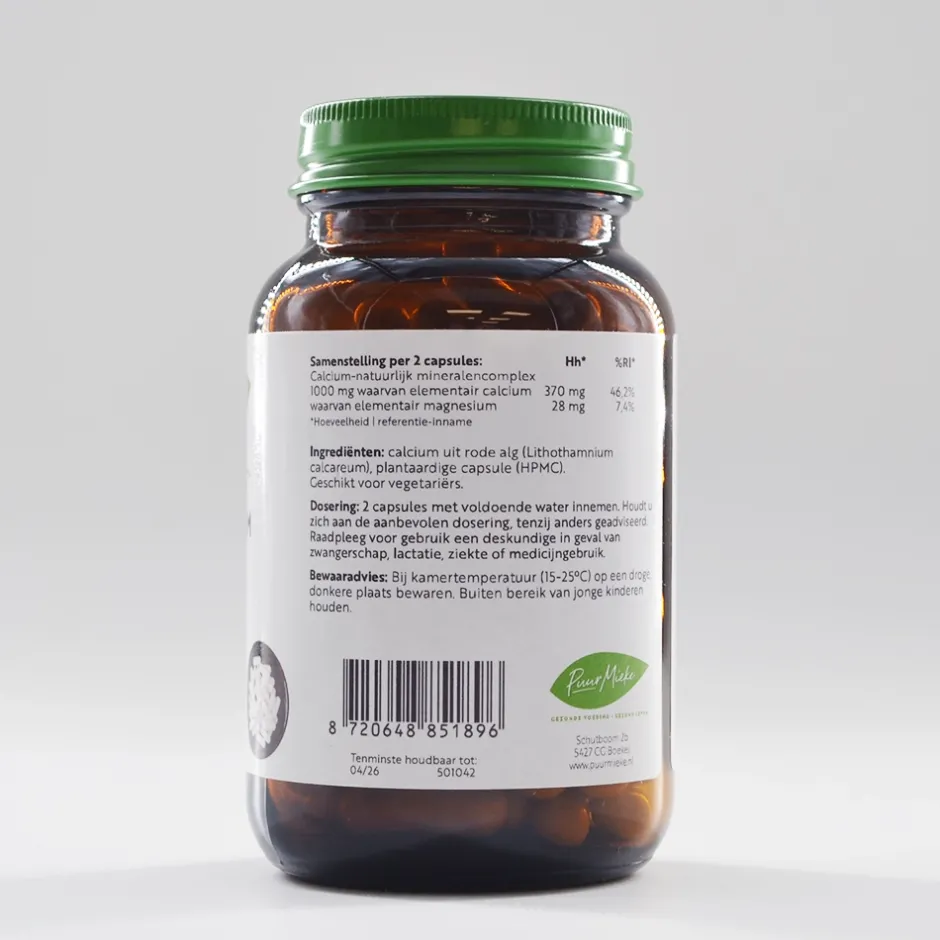 Puur Mieke Spieren | Energie*Zee Calcium Complex - 550mg - 90caps