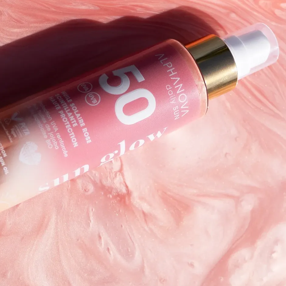 Alphanova Zonnebrand*Zonnebrandolie Pink Shimmer SPF50 - 125ml